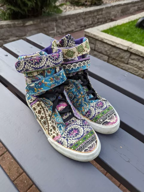 Supra society paisley cheap pattern high-top sneaker